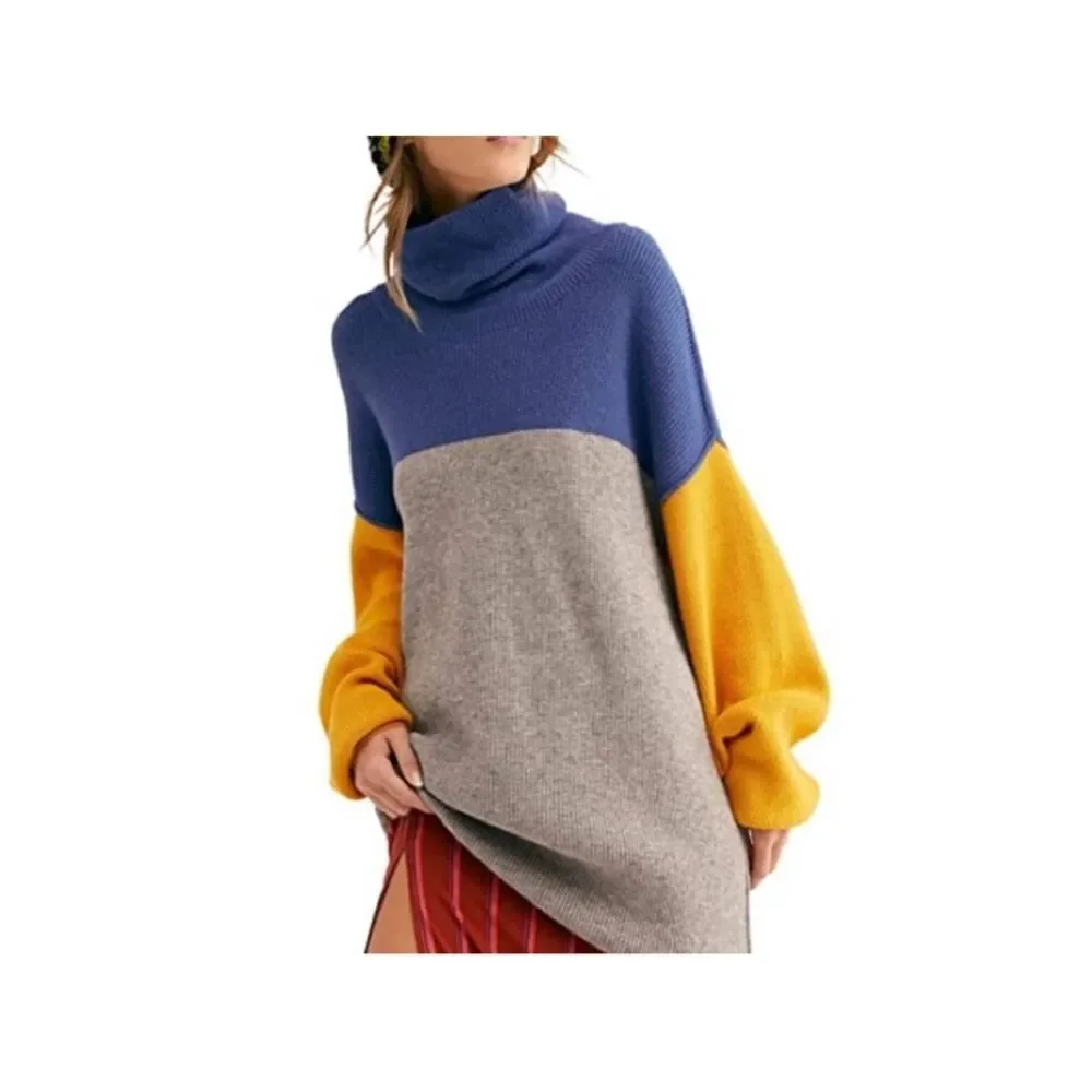 Free People Softly structured Colorblock Sweater XS